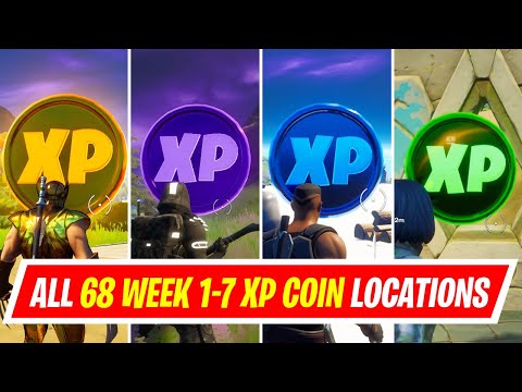 All XP Coin Locations in Fortnite Chapter 2 Season 4 (Week 1-7) - Gold, Purple, Blue & Green XP Coin