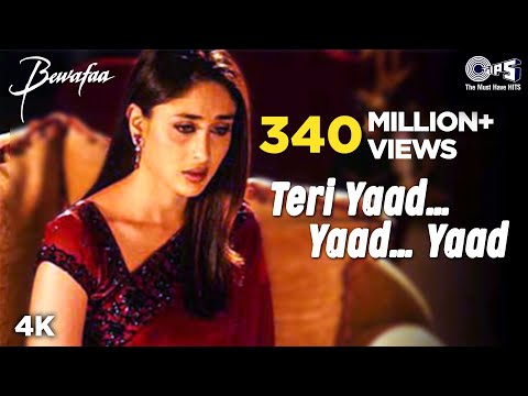 Teri Yaad...Yaad...Yaad - Video Song | Bewafaa | Anil Kapoor & Kareena Kapoor