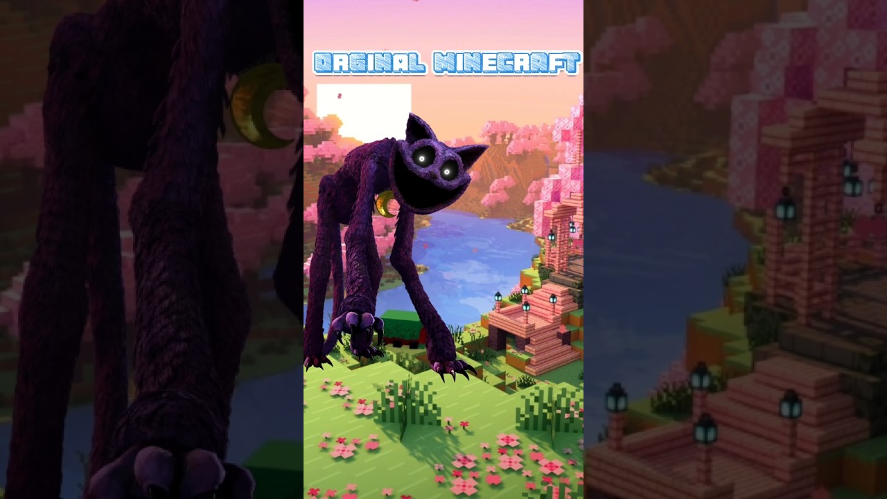 poppy playtime orginal and minecraft #poppyplaytime #edit #fnaf #huggy @Mob_Entertainment