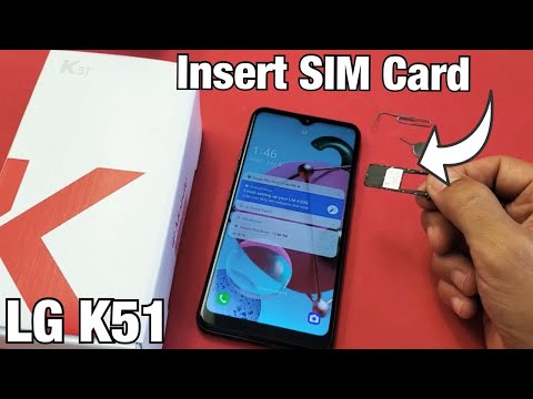 LG K51: How to Insert SIM Card Properly & Double Check