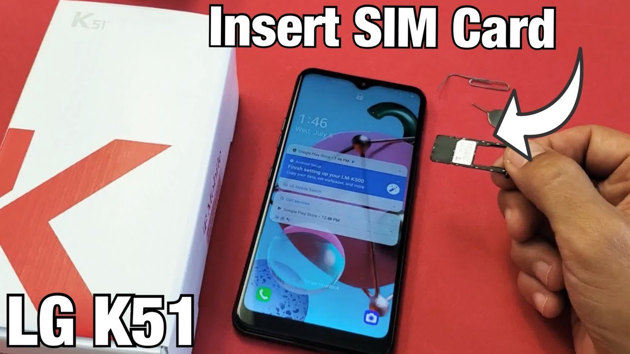 LG K51: How to Insert SIM Card Properly & Double Check