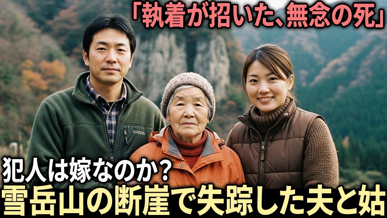 きたあるぷすで夫を突き落とし、姑まで手にかけた嫁――「妄想性嫉妬」に囚われた女の、背筋が凍る二つの顔。未解決事件の物語 | 失踪事件の物語