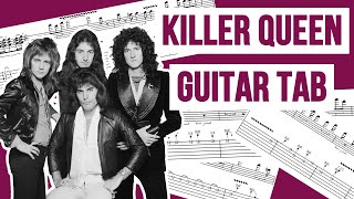 Queen - Killer Queen (Montreal) | Guitar Tab With On-Screen Lesson/Tutorial