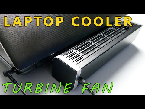 Powerful, Quiet, and Compact Laptop Cooler TURBINE FAN!