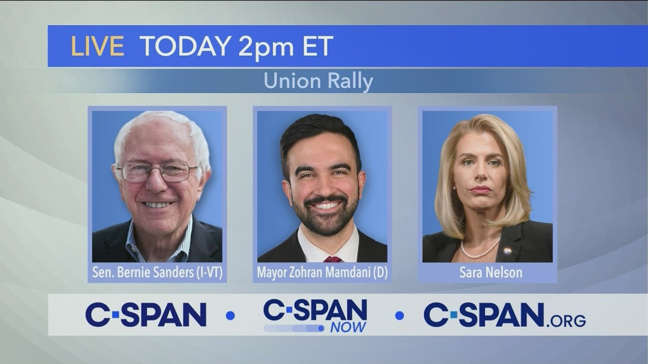 Senator Bernie Sanders and New York City Mayor Zohran Mamdani at Union Now Rally