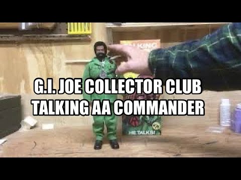 G.I. JOE COLLECTOR CLUB TALKING AA COMMANDER REVIEW