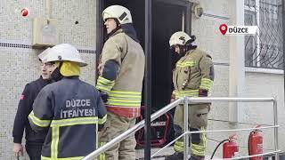 Düzce’de Sabah Saatlerinde Korkutan Yangın