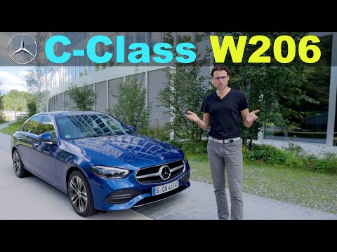 2022 Mercedes C-Class driving REVIEW - the almost EV C-Class with the new W206 PHEV range test!