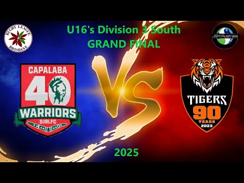 U16's - Div 3 South - GRAND FINAL - Capalaba Warriors Vs EAST's Jnr Tigers
