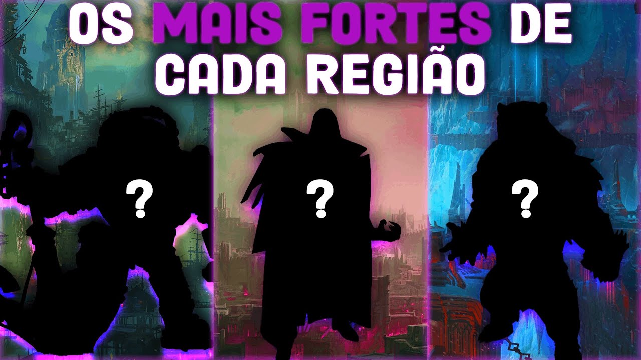 OS 3 CAMPEÕES MAIS FORTES DE CADA REGIÃO DO LEAGUE OF LEGENDS #1