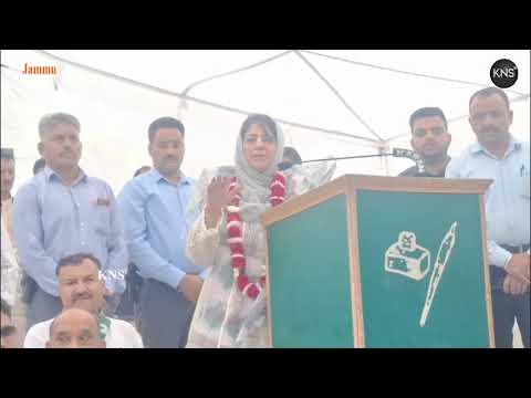 Wars help others sell weapons, but destroy us. PDP stands for peace and the rights of our people: PDP Chief & Former CM J&K Mehbooba Mufti addresses party worker’s as all assemble to celebrate PDP’s 26th Foundation Day in Jammu.