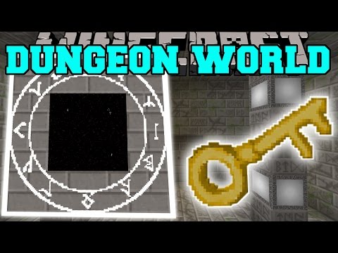 PopularMMOs - Minecraft: DUNGEON DIMENSION MOD (CAN YOU SURVIVE & GAIN EPIC TREASURES?) Mod Showcase