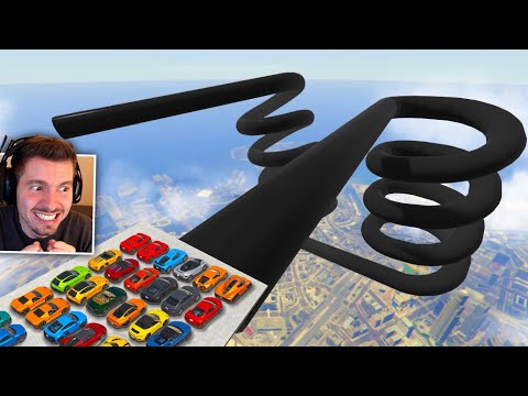 MEGA RAMPA INFINITA! Tentando escapar dessa RAMPA NO GTA 5!