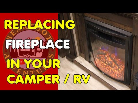 REPLACE BROKEN RV FIREPLACE | GRAND DESIGN SOLITUDE | RV MODS
