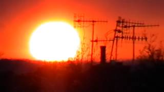 Beautiful Sunset Sun Halo.