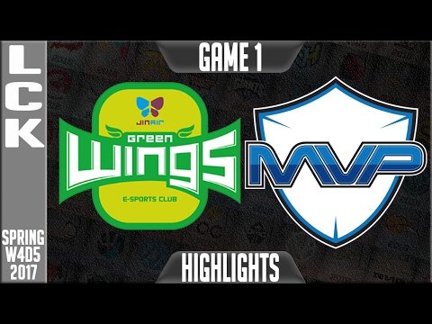 Jin Air Greenwings vs MVP Highlights Game 1 - LCK Week 4 Day 5 Spring 2017 - JAG vs MVP G1