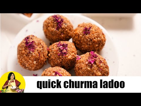 Churma Ladoo Recipe, Quick Churma Ladoos  by Tarla Dalal