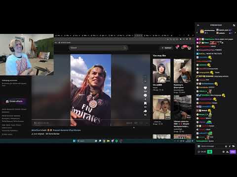 xQc watches his favorite TikTok of 6ix9ine