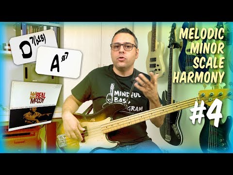 Lezioni di Basso - Scala Minore Melodica: modi, armonia, improvvisazione (4 di 5 - hindu, semidim)