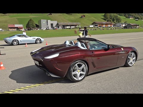 Thumbnail for $1.5 Million Ferrari 599 GTZ Nibbio Zagato - DRAG RACING & EXHAUST SOUNDS! by Ferrari, rall, Ferrari 599, rally, Car