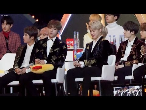 170114 방탄소년단 (BTS) Got7 - HardCarry 무대 리액션  [지민,뷔,슈가,랩몬,정국,진,제이홉] 직캠 Fancam (제31회 골든디스크 어워즈) by Mera