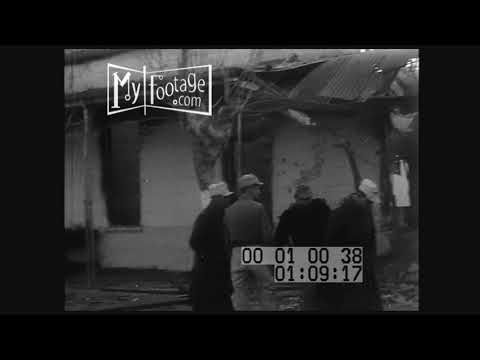 1960s Argentinian Navy Revolt Town Destroyed with Tanks (Silent)