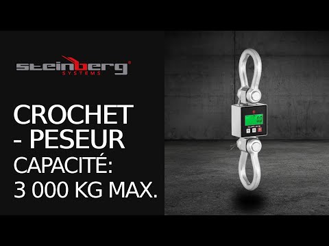 Vidéo - Crochet-peseur - 3 000 kg / 500 g
