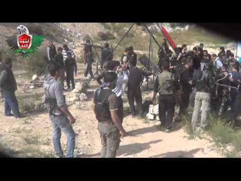 استهداف مواقع قوات النظام في مطار دمشق الدولي في ريف دمشق بواسطة صاروخ محلي الصنع من قبل كتيبة أسود الله