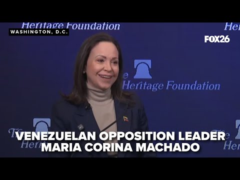 Venezuelan leader Machado says Venezuela will be free with the help of the US