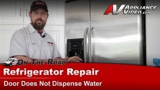 Refrigerator Repair - Not Dispensing Water through door- GE, Hotpoint, RCA,