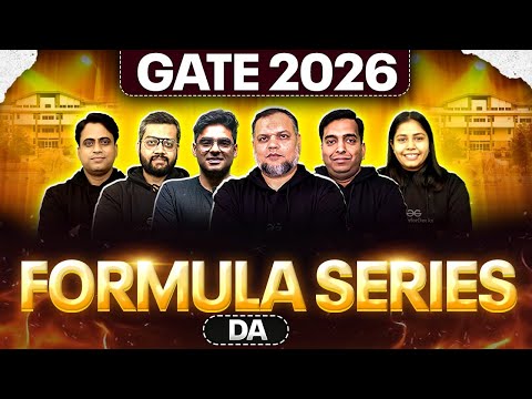 GATE 2026 | Formula Series GATE DA | One Shot | GATE DA