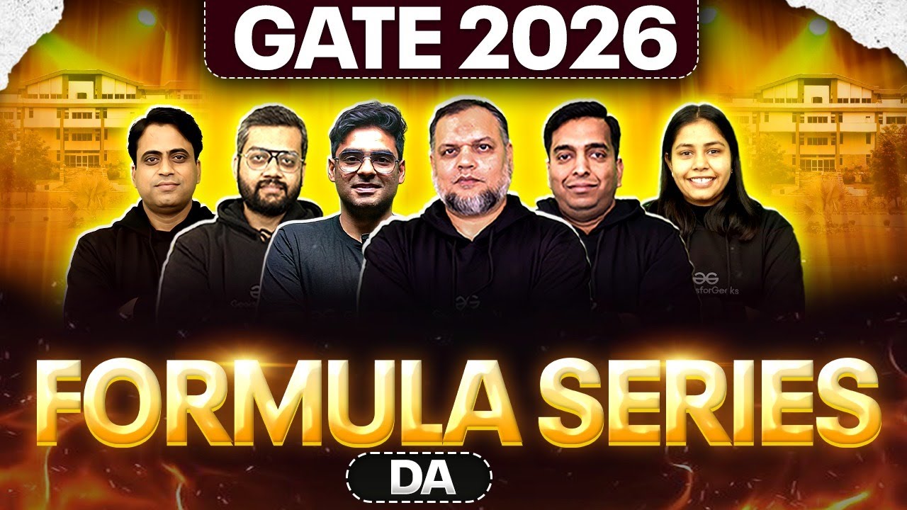 GATE 2026 | Formula Series GATE DA | One Shot | GATE DA