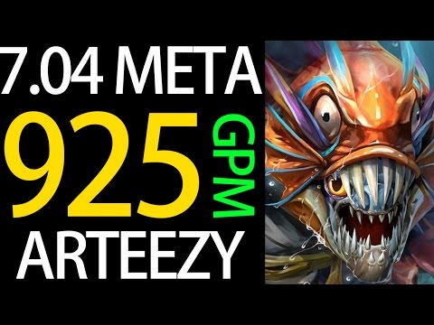 7.04 META is GANKING Pro Slark Farm Hero Not Only Creeps 925 GPM by Dota 2 Arteezy