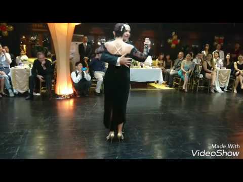  Maximiliano Cristiani  and  Karina Colmeiro  are  dancing  at  Saigon Tango Festival  in  2016