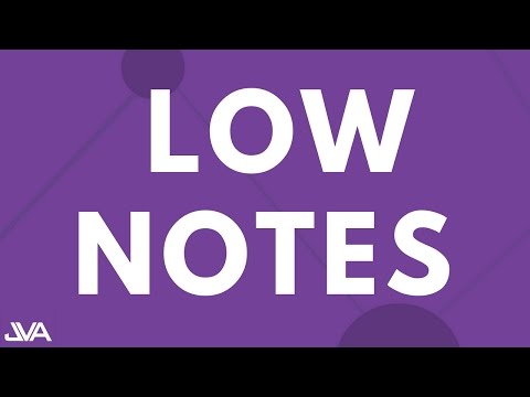 HOW TO SING LOW NOTES - EXERCISES FOR LOW NOTES