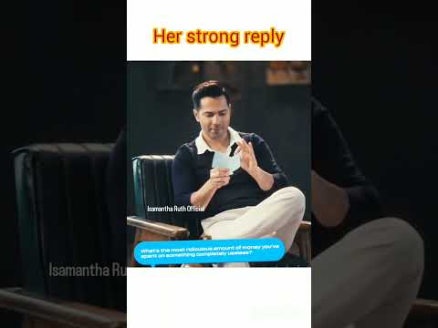 Samantha strongest reply about Naga 👍🏻👍🏻 #shortfeed #samantha #nagachaitanya #divorce