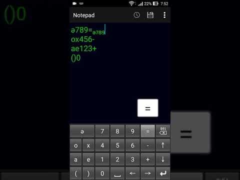 Subscript numeric keypad