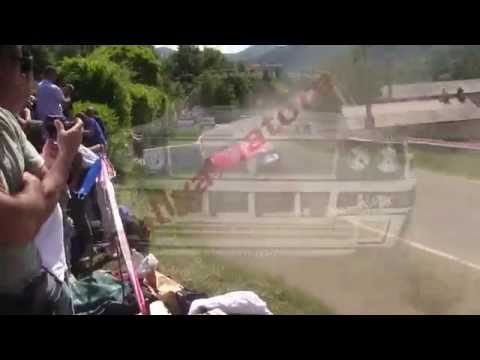 22° rally del taro 2015 - Uscita di strada di Luigi Fontana