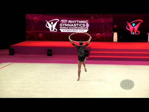 IZABEKOVA Aisha (KGZ) - 2021 Rhythmic Worlds, Kitakyushu (JPN) - Qualifications Hoop