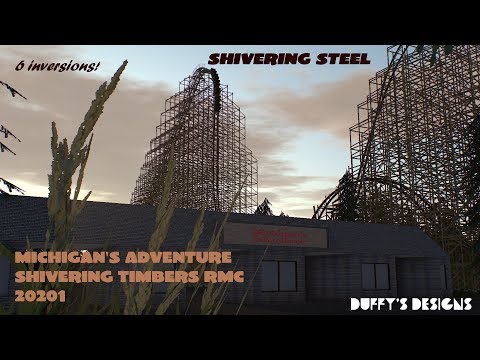 'Shivering Steel' 6 Inversion RMC Shivering Timbers Michigan's Adventure 2021 NEW Concept
