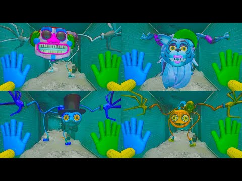DJ Music Man vs FNAF Glamrock Roxy vs Baby long legs vs Daddy long legs |Poppy Playtime chapter 2