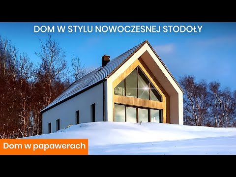 Dom w papawerach – Dom w stylu nowoczesnej stodoły - ARCHON+ Projekty Domów