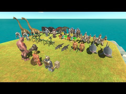 GHOR HAMMER WITH OGRE LORD& ACHILLES VS 2X BOSS - Animal Revolt Battle Simulator