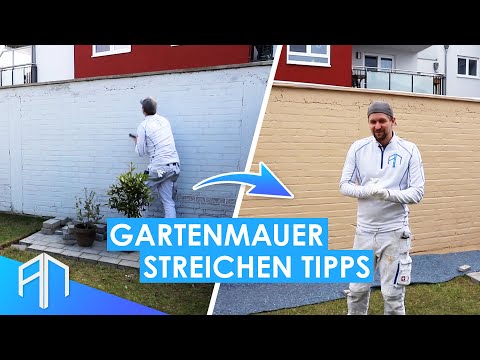 Gartenmauer streichen - Worauf kommt es an? Wandprofi Tipps ✌️