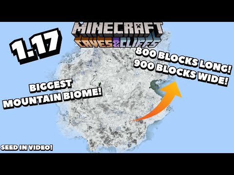 THE CRAZIEST MOUNTAIN BIOME SEED EVER! | Minecraft Bedrock 1.17