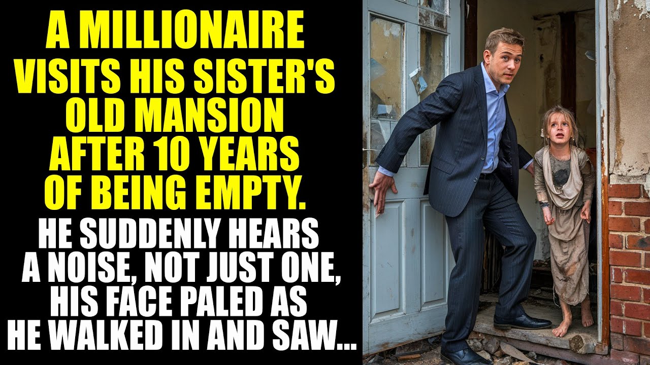AFTER-10-YEARS A MILLIONAIRE Visits His Sister's Old EMPTY MANSION  Suddenly, He Hears A Noise...