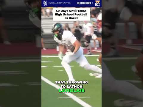 Posting 1 play every day until Texas High School Football is back! 49 Days left!