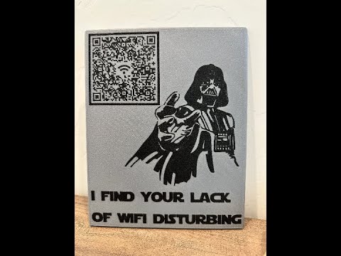 Darth Vader WiFi Plaque Printing