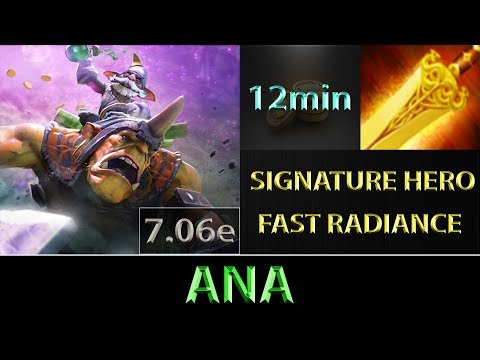 ana [Alchemist] Fast Farm ► EZ Radiance Baby ► Dota 2 7.06e