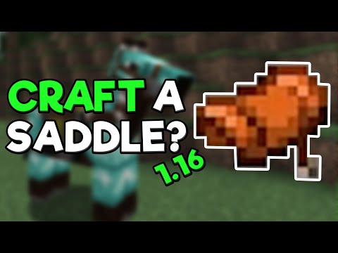 Vortac - How to Make a Saddle in Minecraft - 1.16.3 Data Pack Tutorial